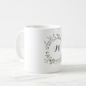 Tasse initiale florale (Devant gauche)