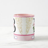 Tasse initiale florale – Monogramme lettre B | Per (Centre)