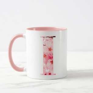 Tasse initiale I florale   Nom et traits personnal