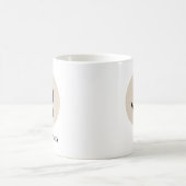 Tasse initiale moderne – Design « R est pour [Nom] (Centre)
