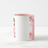 Tasse initiale N florale | Nom et traits personnal (Centre)