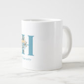 Tasse initiale Nom | Tasse de café à lettre person (Devant droit)