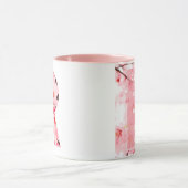 Tasse initiale R florale | Nom et traits personnal (Centre)