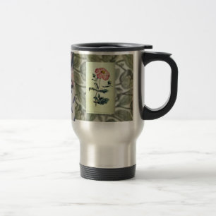 Tasse inoxydable de fleurs victoriennes