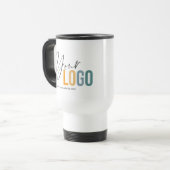 Tasse inoxydable de voyage avec le logo de société (Devant gauche)