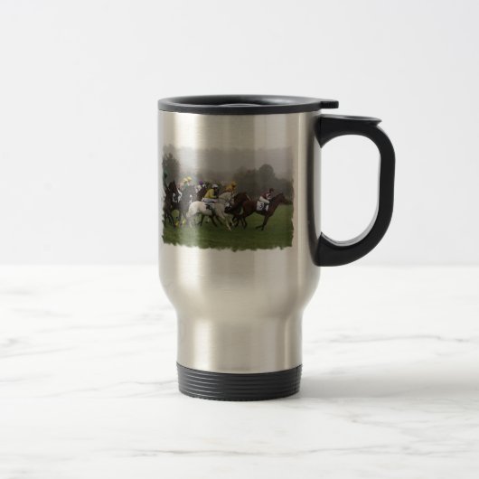 Tasse inoxydable de voyage de champ de cheval de (Droit)