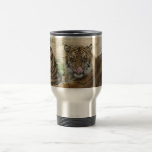 Tasse inoxydable de voyage de CUB de tigre