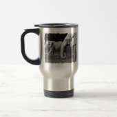 Tasse inoxydable de voyage d'éléphants asiatiques (Gauche)