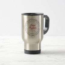 Tasse inoxydable de voyage - drames de période de
