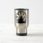 Tasse inoxydable isolée avec le logo de yoga (Centre)