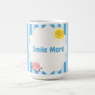 Tasse inspirante « Sourire plus » | Positive et mi