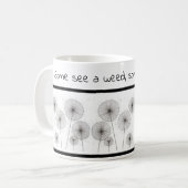 Tasse inspirée avec des pissenlits (Devant gauche)
