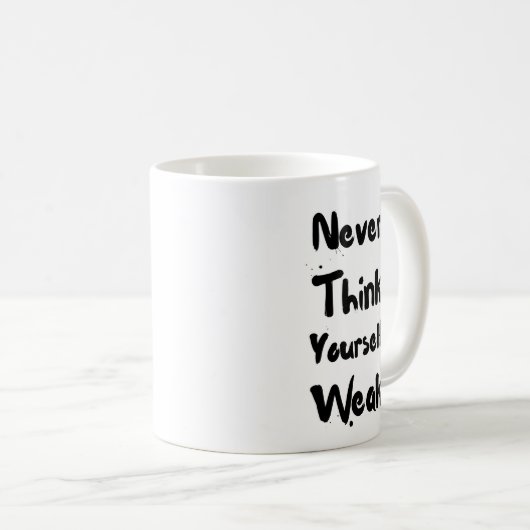 Tasse inspirée de citation (Devant droit)