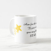 Tasse inspirée positive de citation de Shooting (Devant gauche)