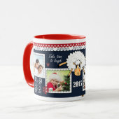 Tasse interactive de photo de nouvelle année avec (Devant gauche)