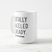 Tasse Introverti Drôle - Déjà Annulé Mentalement (Devant gauche)