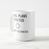 Tasse Introverti Drôle Déjà Mentalement Annulé (Devant gauche)