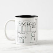 Tasse introvertie extravertie drôle (Gauche)