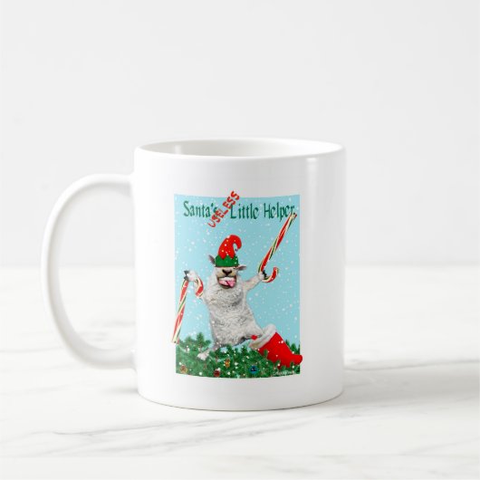 Tasse INUTILE de l'aide de Père Noël petite (Gauche)