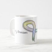 Tasse invisible de ruban de conscience de beaucoup (Devant gauche)