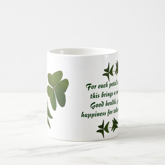 Tasse irlandaise de bénédiction de bonnes santés (Centre)