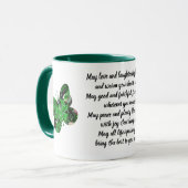 Tasse irlandaise de bénédiction de papillon de (Devant gauche)