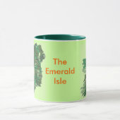 Tasse irlandaise de l'Irlande de carte des comtés (Centre)