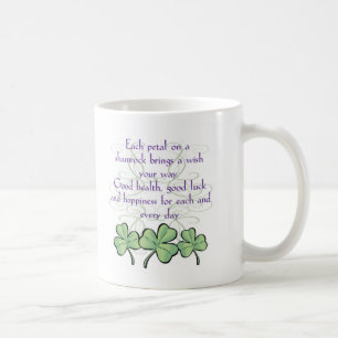Tasse irlandaise de shamrock