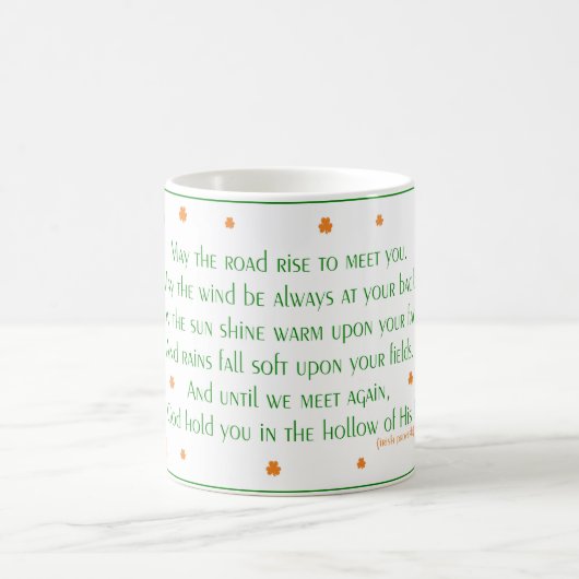 Tasse irlandaise du proverbe 2 (Centre)