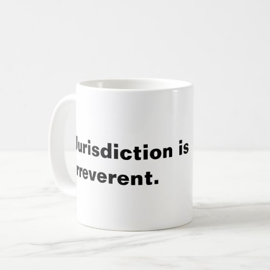 Tasse irrévérencieuse (Devant gauche)
