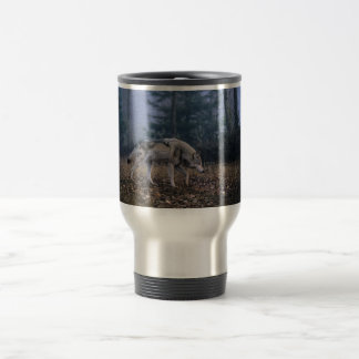 Tasse isolée de voyage de loup