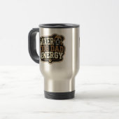 Tasse isolée énergie de papa de Boxer (Devant gauche)