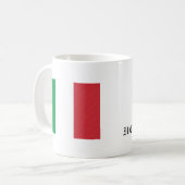 Tasse italienne avec drapeau (Devant gauche)