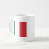 Tasse italienne avec drapeau et nom d'hymne (Devant gauche)