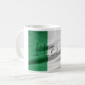 Tasse italienne de drapeau de l'Italie (Devant gauche)