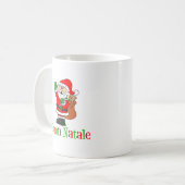 Tasse italienne de Père Noël de Joyeux Noël de (Devant gauche)
