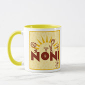 Tasse italienne de tasse de grand-mère de jaune de (Gauche)