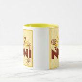 Tasse italienne de tasse de grand-mère de jaune de (Centre)