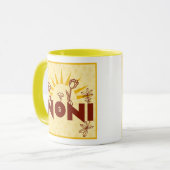 Tasse italienne de tasse de grand-mère de jaune de (Devant gauche)