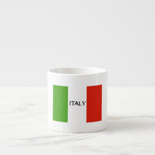 Tasse italienne d'Expresso de drapeau