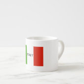 Tasse italienne d'Expresso de drapeau (Devant droit)
