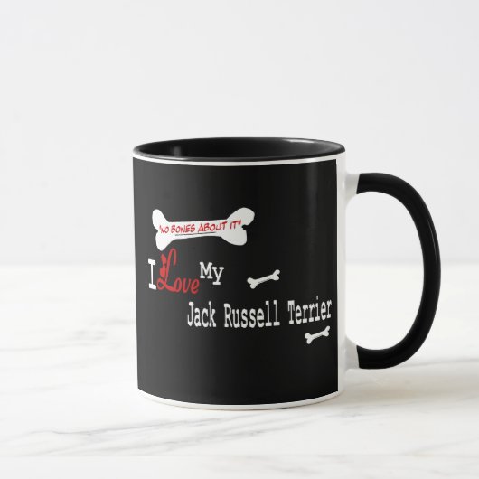 Tasse Jack Russell Terrier (J'adore) (Droite)