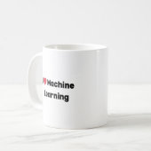 Tasse J'adore le Machine Learning – Cadeau Parfait (Devant gauche)