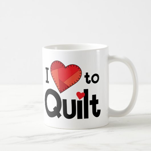 Tasse J'adore le Patchwork – Cadeau Mignon pour le (Droite)