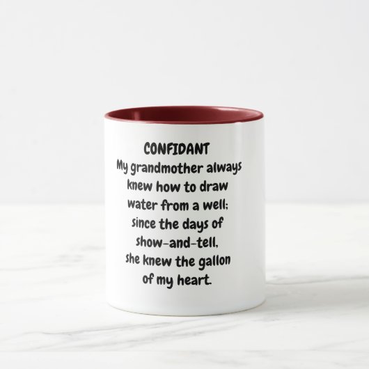Tasse J'adore Mamie (Centre)