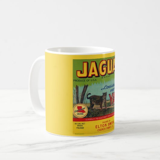 Tasse Jaguar Yams Label Café (Devant gauche)