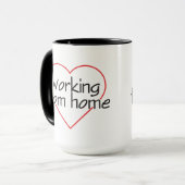 Tasse J'aime Travailler De Chez Moi (Devant gauche)