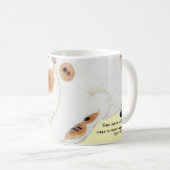 Tasse japonaise de cadeau de citation de chat de (Devant droit)
