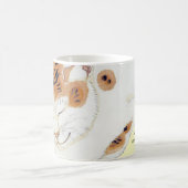 Tasse japonaise de cadeau de citation de chat de (Centre)