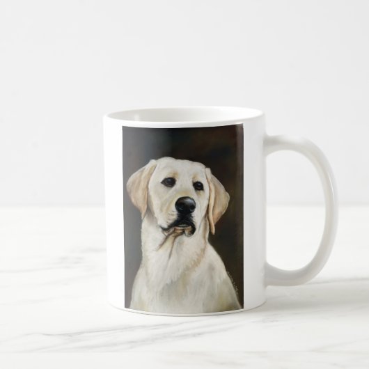 Tasse jaune d'art de chien de labrador retriever (Droite)
